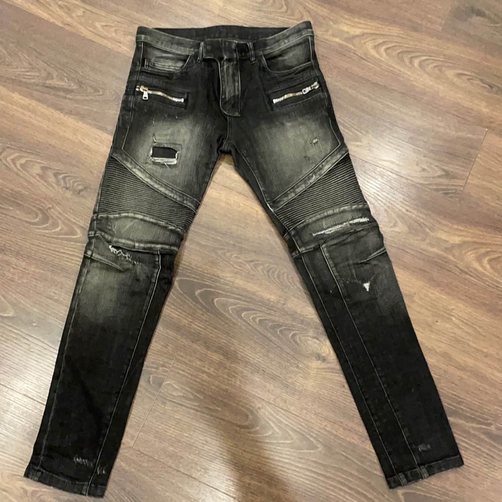 Balmain Biker Denim